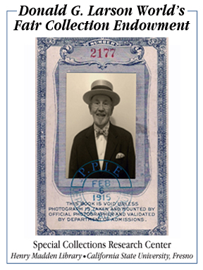 Donald G Larson Worlds Fair Collection Endowment Bookplate